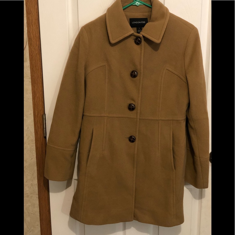 London fog lady day dress coat womens small